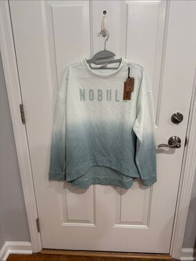 NOBULL Mint-to-Teal Ombre Crewneck Sweatshirt
